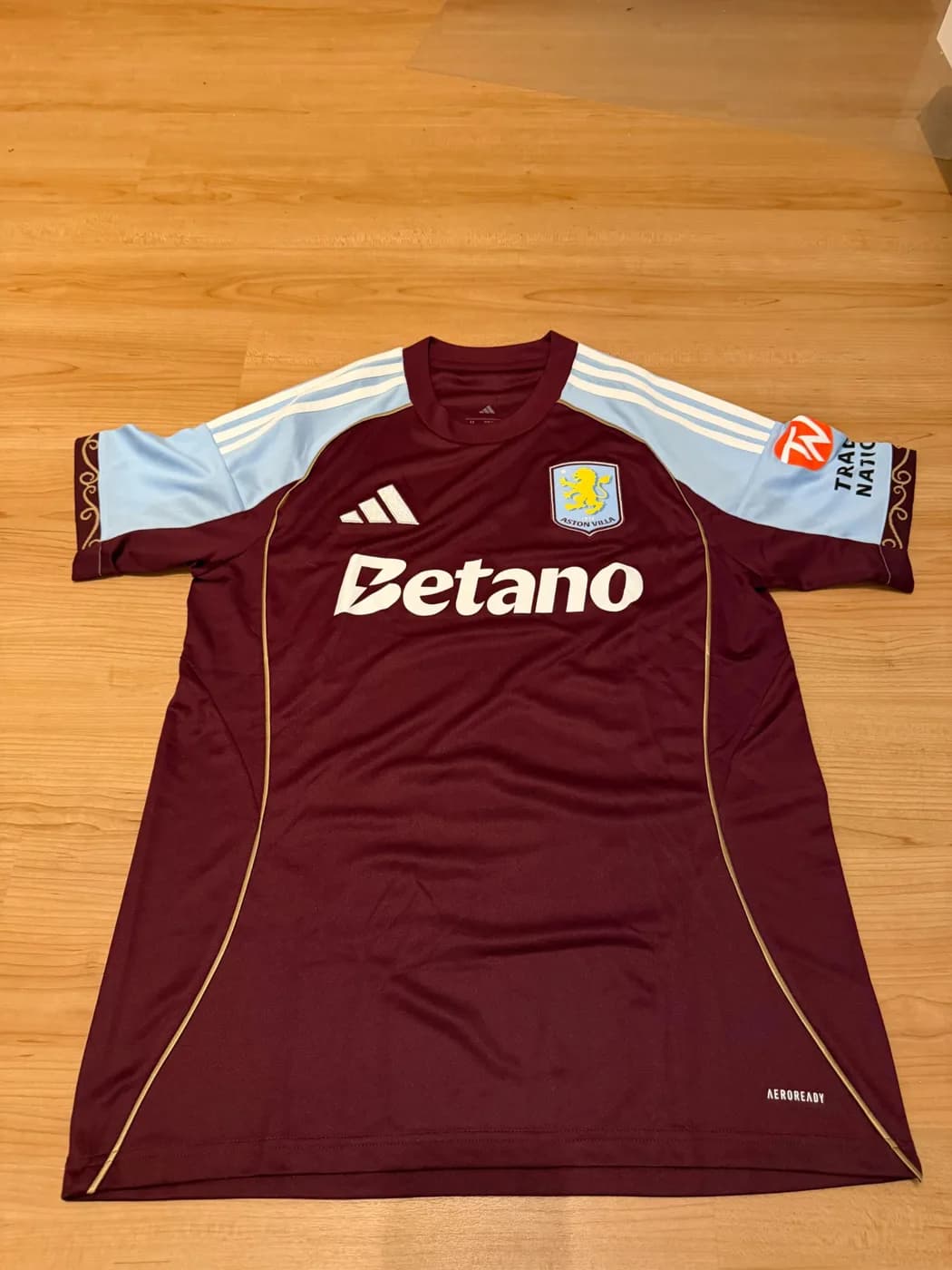 Aston Villa FC 2025/2026 Home front view football shirt