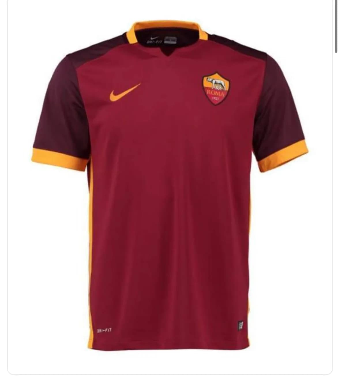 AS Roma 2015/2016 Radja Nainggolan Home front view football shirt
