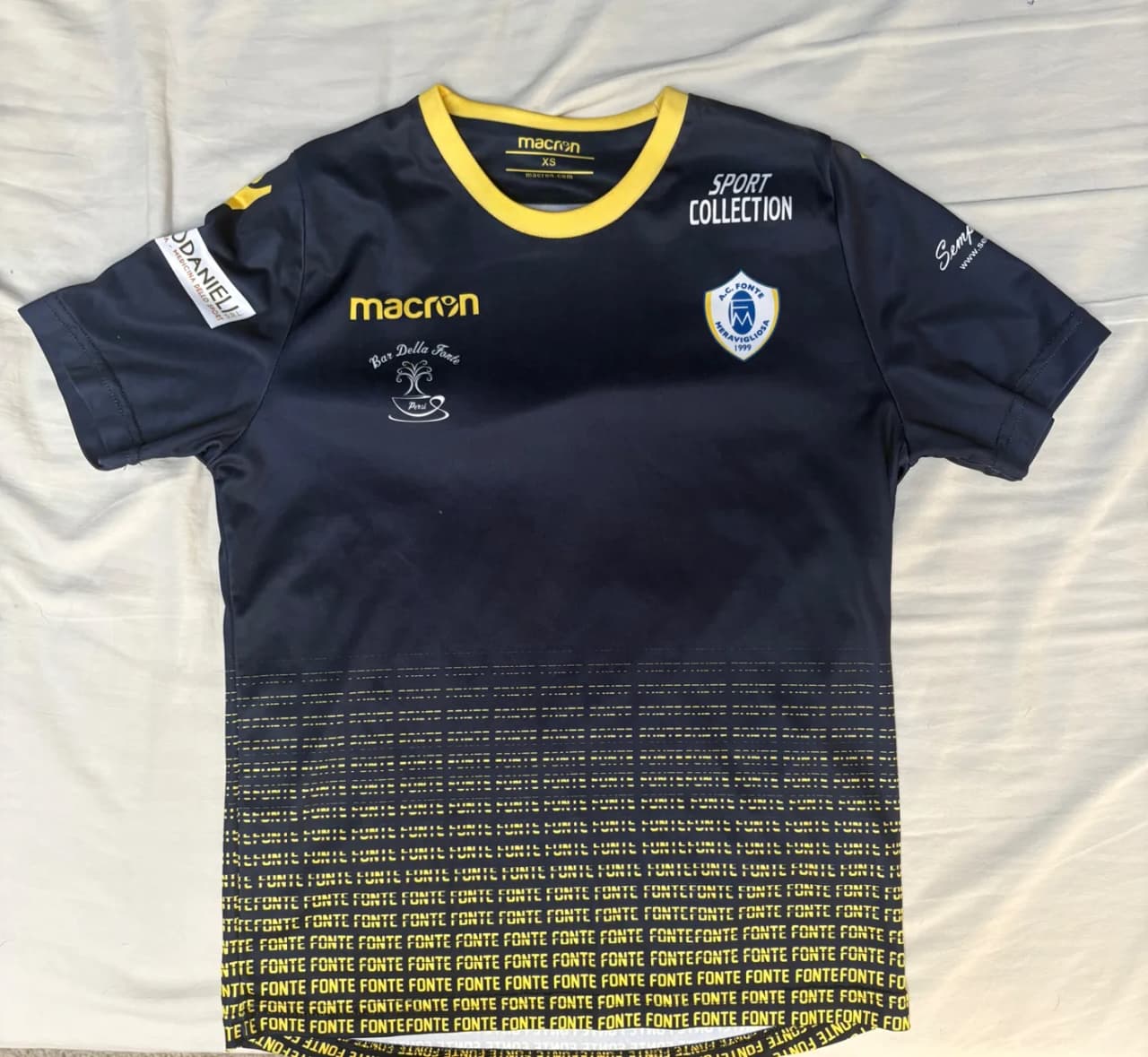 AC Fonte Meravigliosa 2018/2019 Agostinoni Home front view football shirt