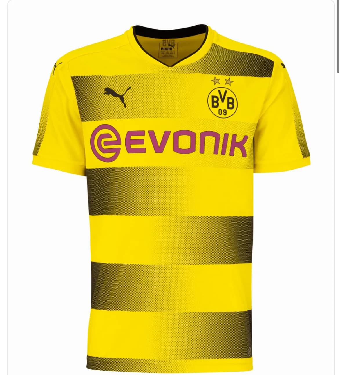 Borussia Dortmund 2017/2018 Home front view football shirt