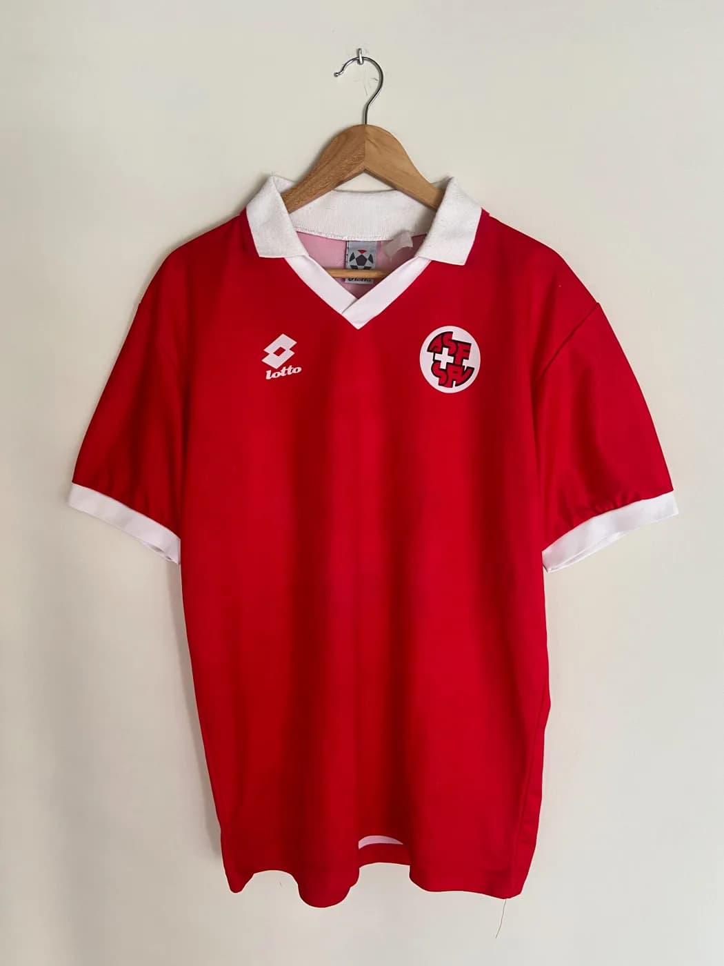 Switzerland 1994 Home front view football shirt