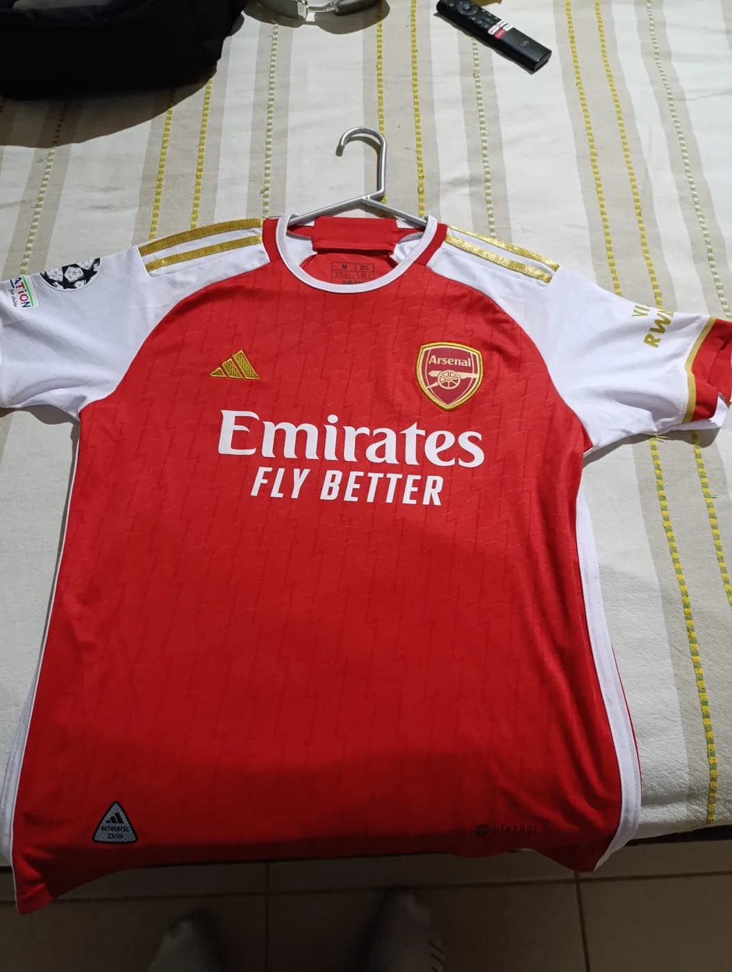 Arsenal FC Home front view football shirt