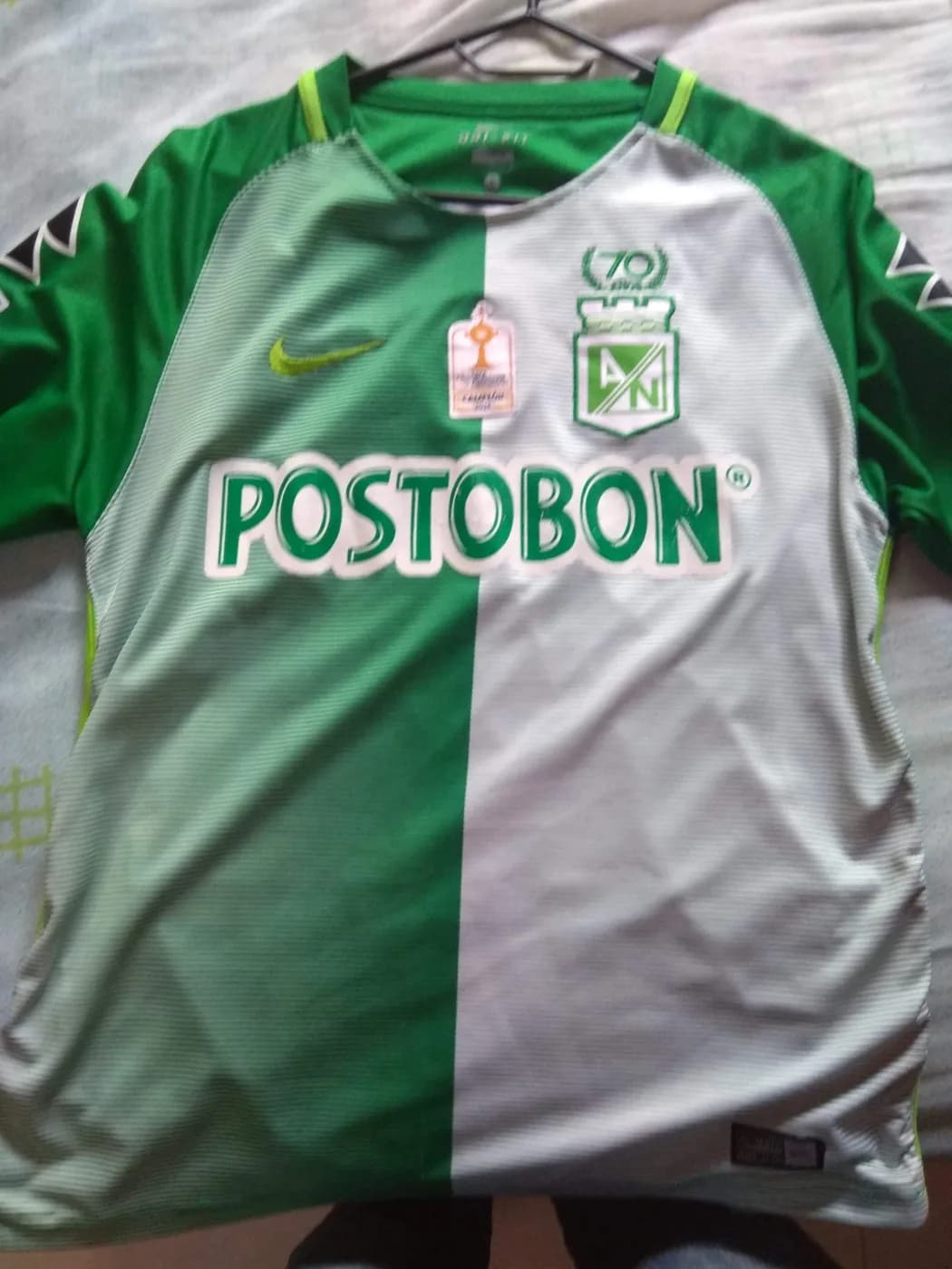 Atlético Nacional Home front view football shirt