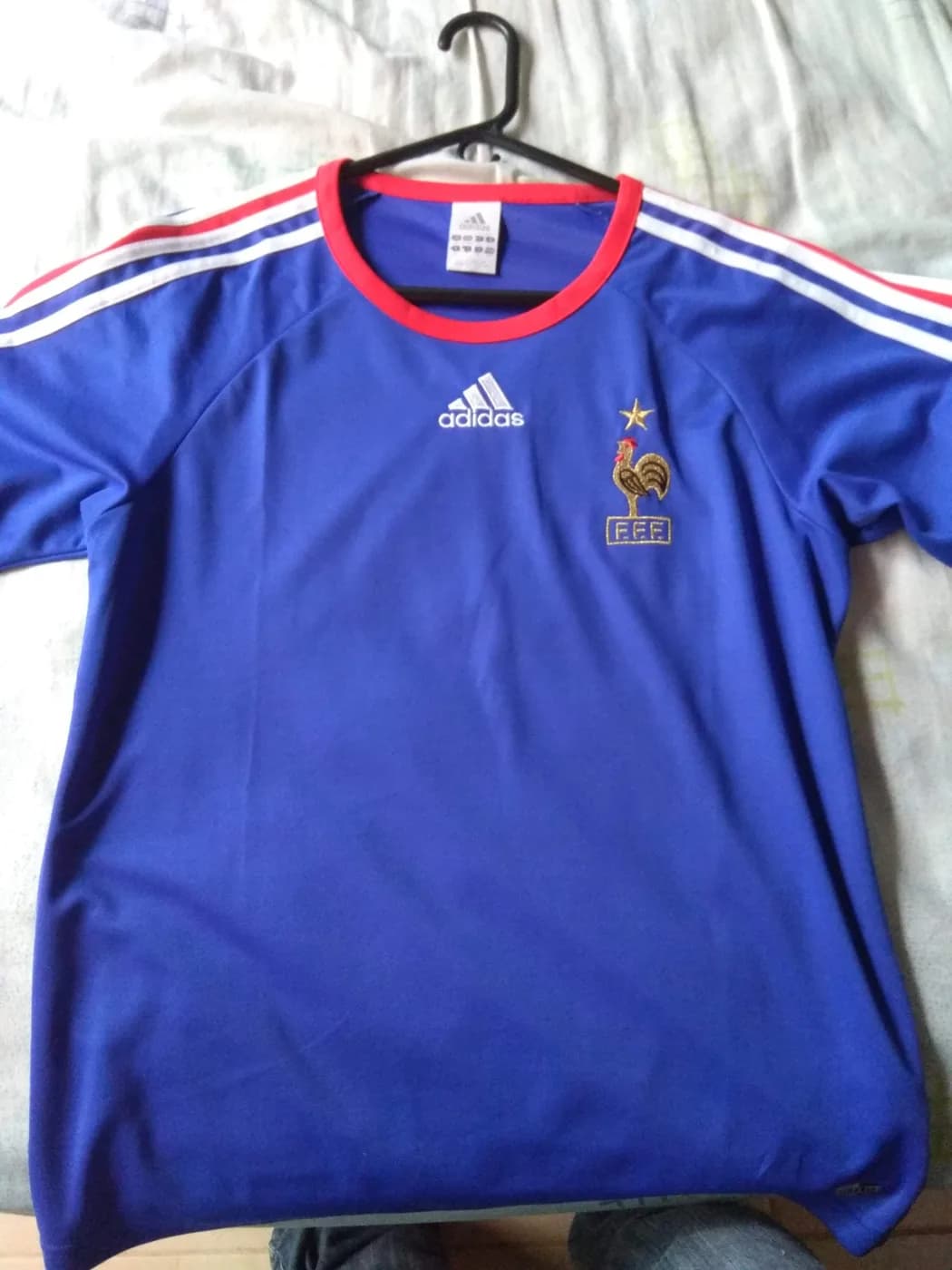 France Home front view football shirt