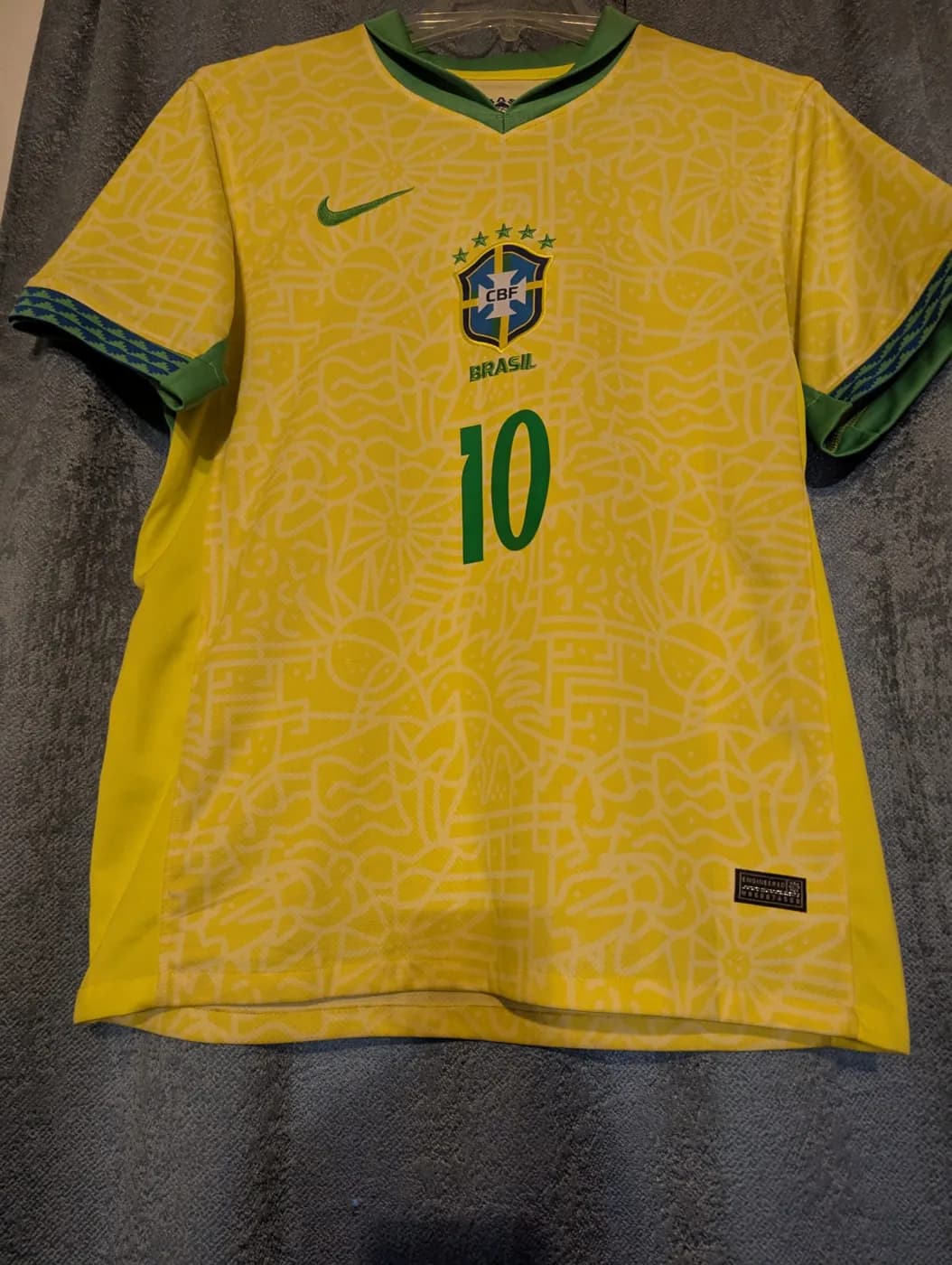 Brazil 2024 Neymar Jr. Home front view football shirt