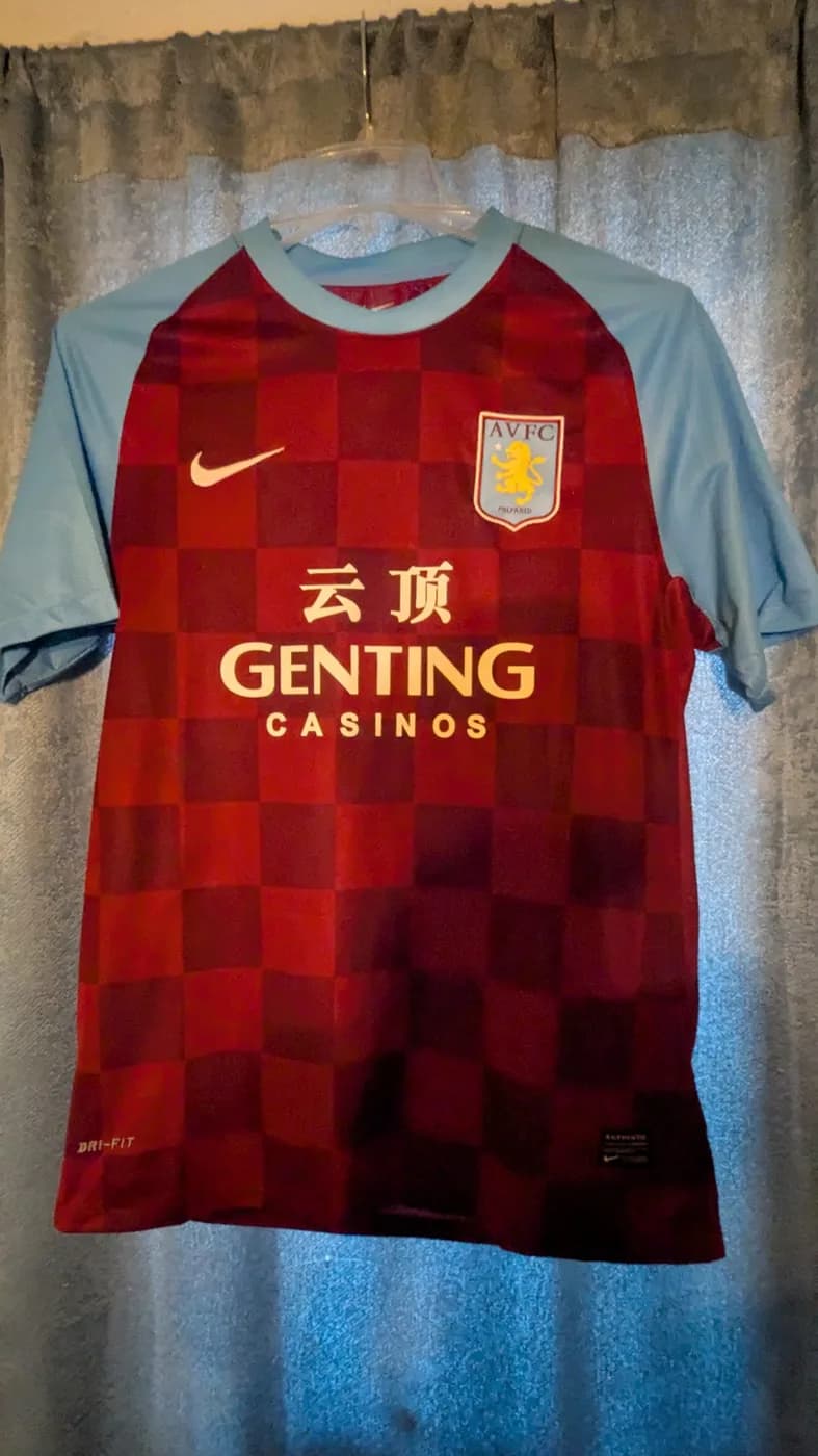 Aston Villa FC 2011/2012 Home front view football shirt