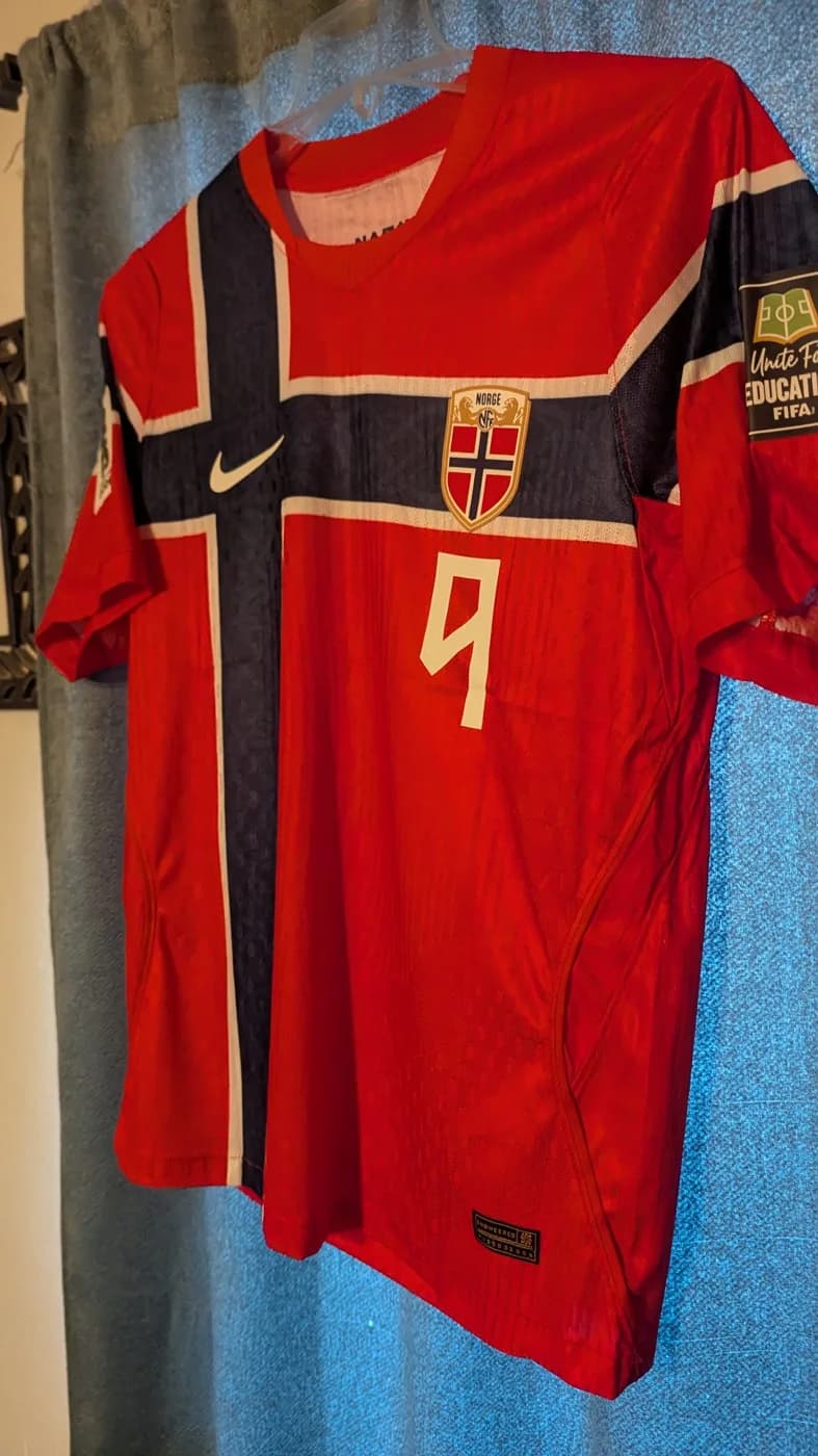 Norway 2026 Erling Haaland Home front view football shirt
