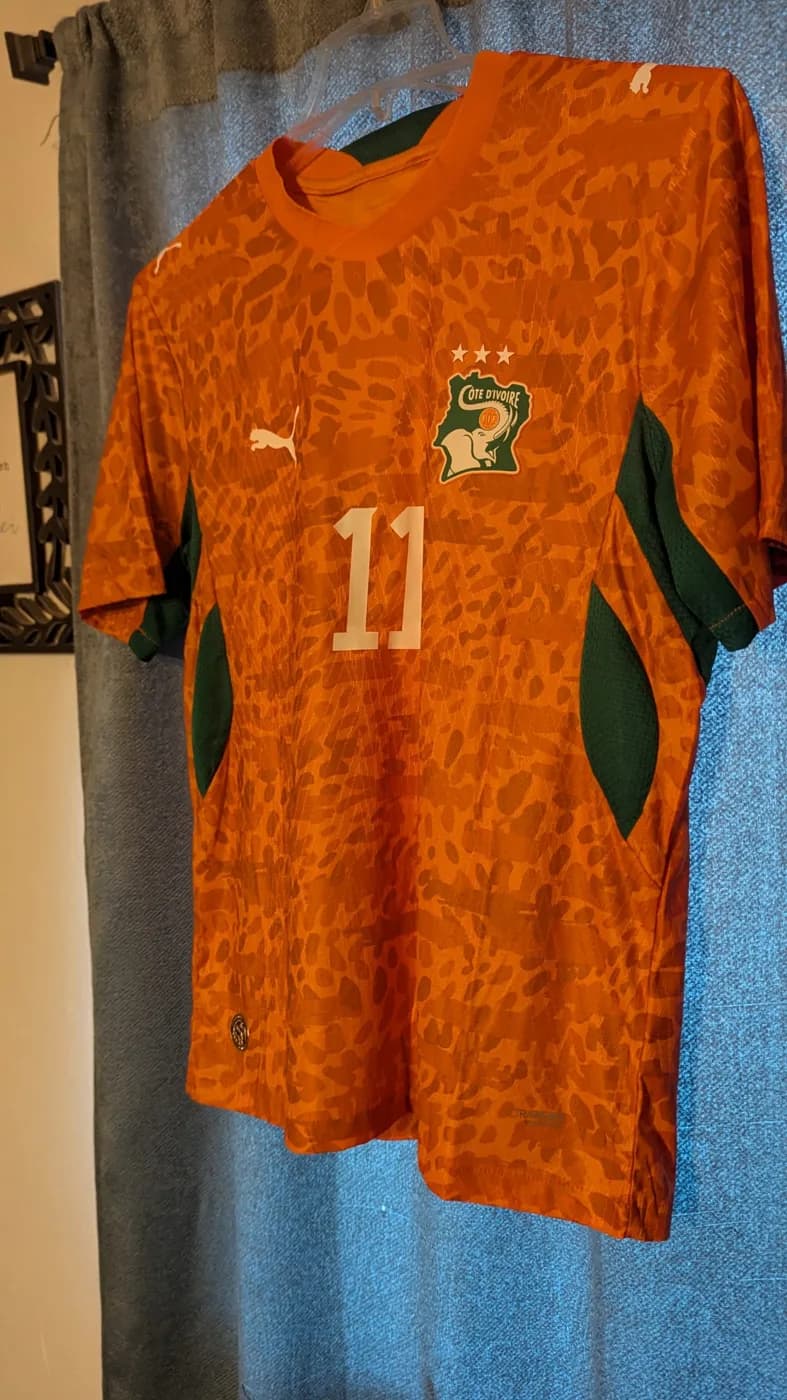 Ivory Coast 2026 Yan Diomande Home front view football shirt