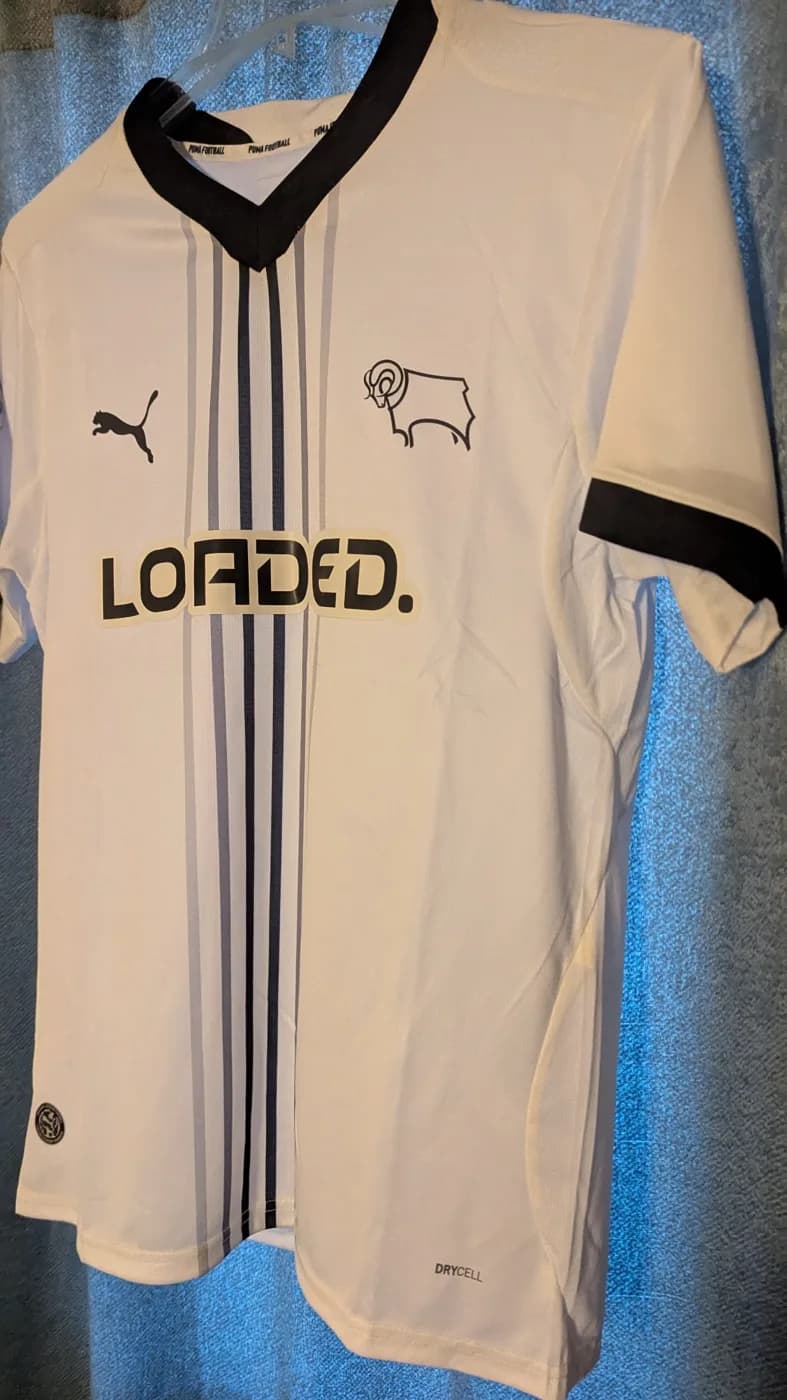 Derby County FC 2026/2027 Home front view football shirt