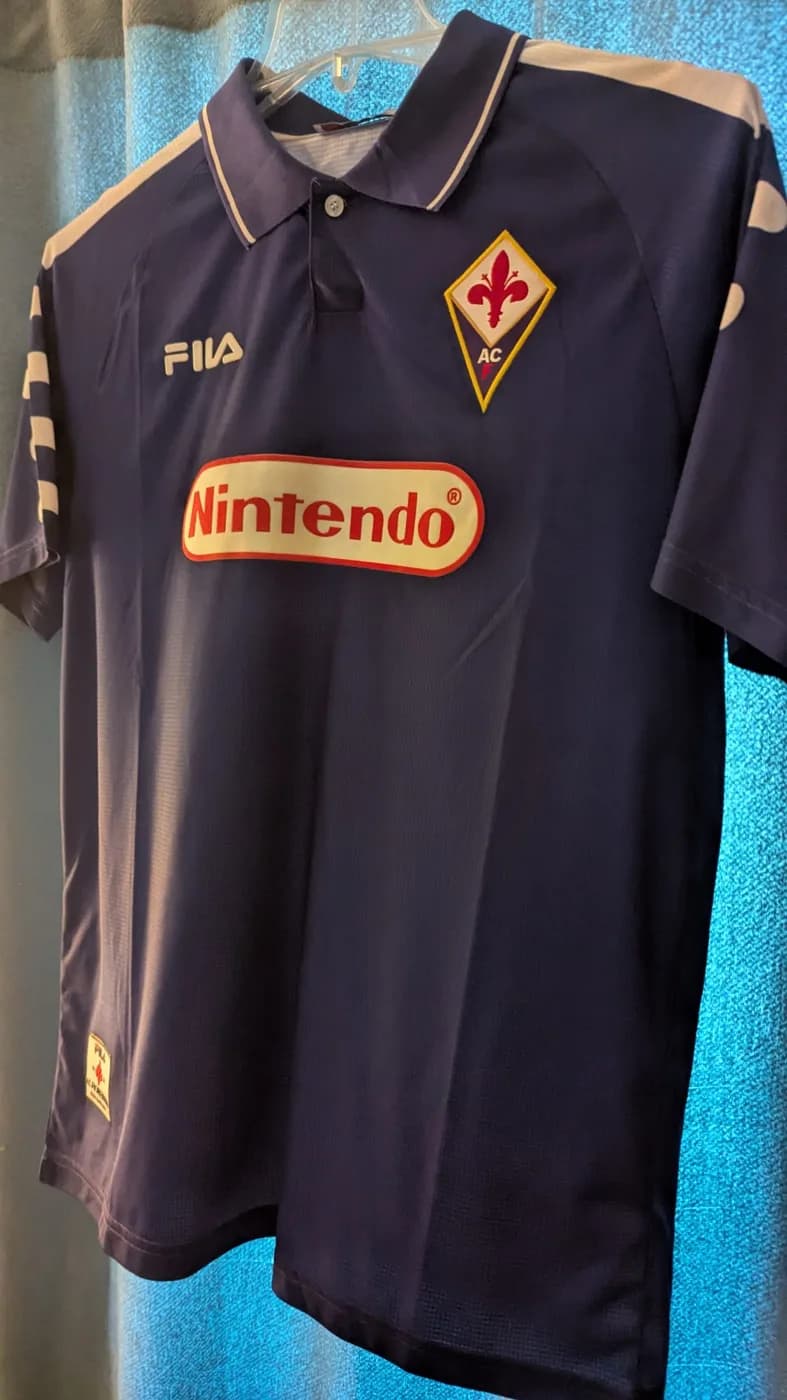 ACF Fiorentina 1997/1998 Home front view football shirt