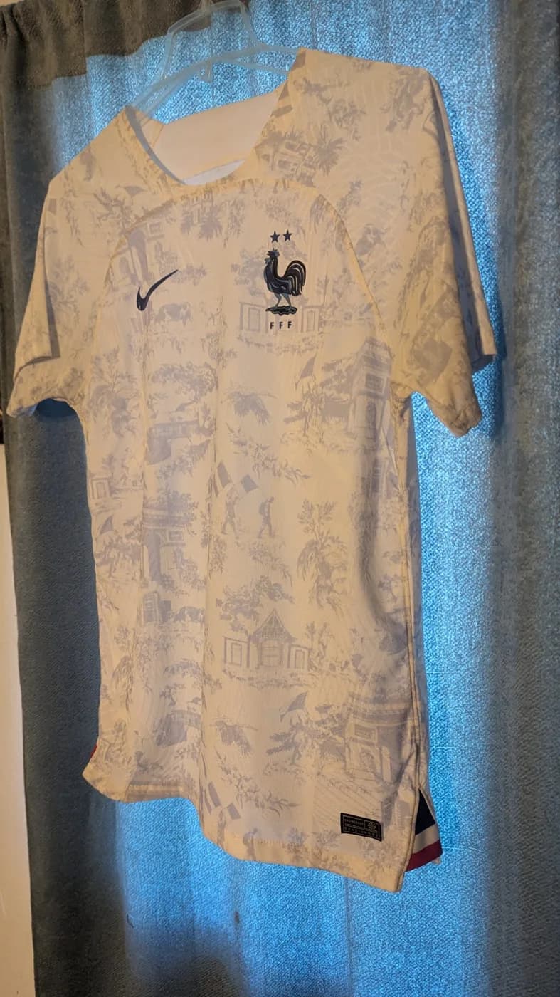 France 2022 Away front view football shirt