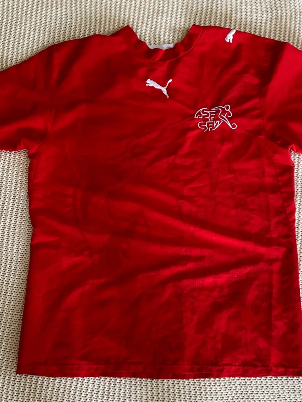 Switzerland 2006 Home front view football shirt