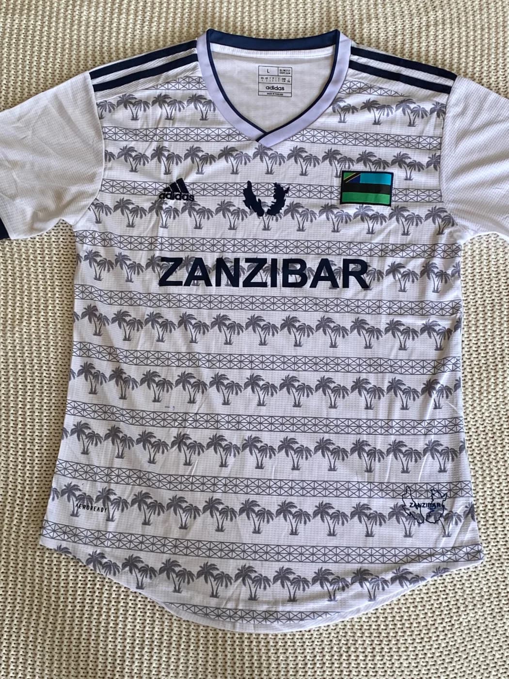 Zanzibar Home front view football shirt