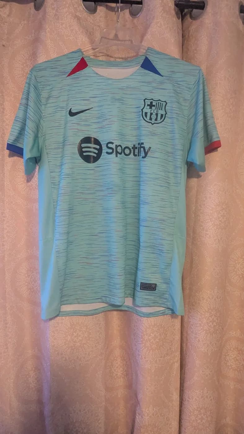 FC Barcelona 2023/2024 PEDRI Third front view football shirt