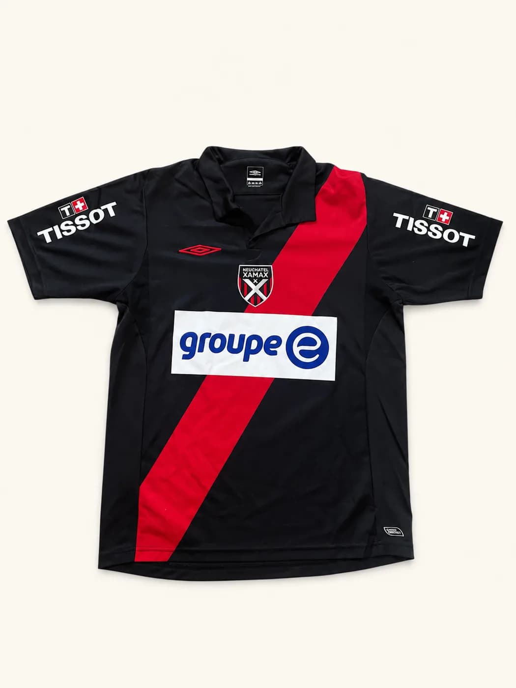 Neuchatel Xamax 2010/2011 Raphaël Nuzzolo Home front view football shirt