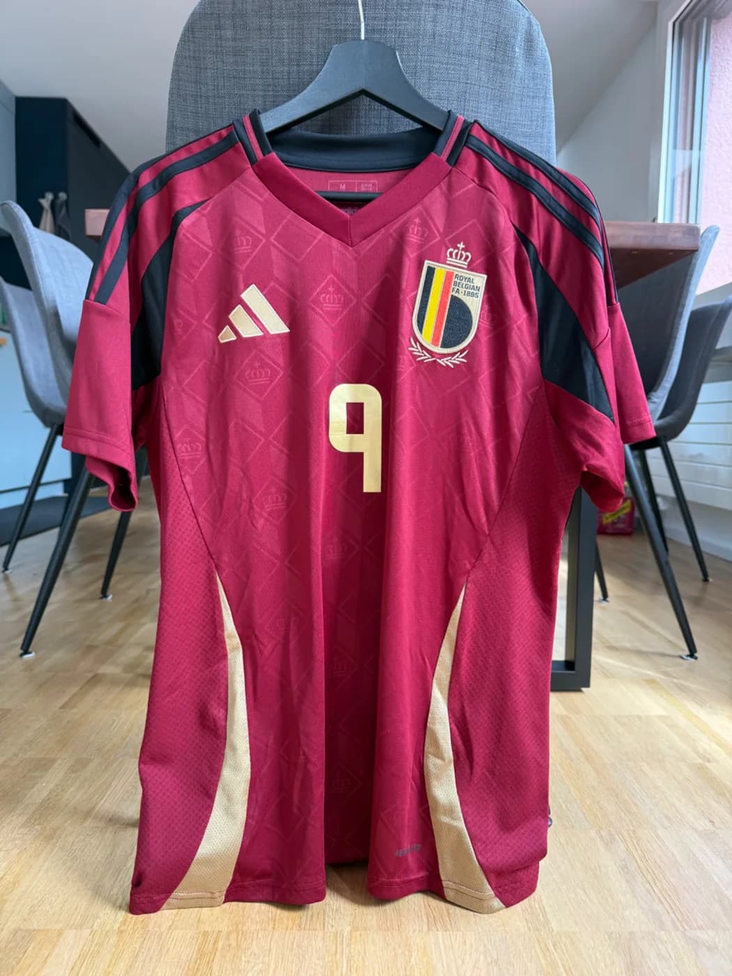 Belgium Leandro Trossard Home front view football shirt