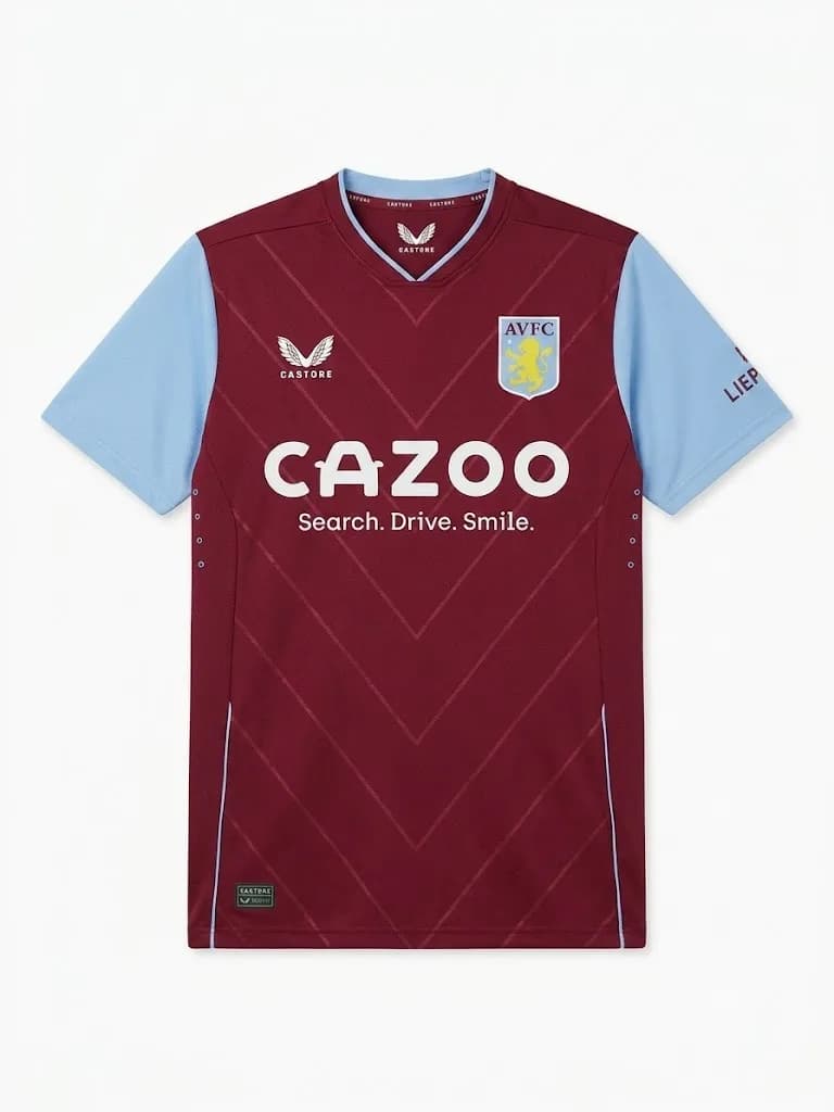 Aston Villa FC 2022/2023 Home front view football shirt